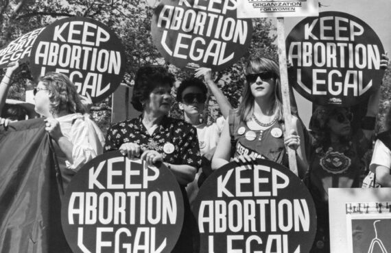 Lorie Shaull Pro-choice demonstrators outside the Supreme Court in 1989, Washington DC